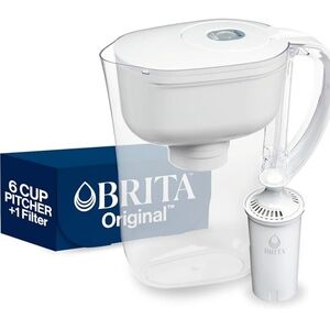 Brita Metro 6-cup Water Filter Pitcher With Smart Light Change Indicator